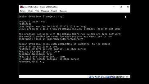 Cara menginstal DHCP server pada Linux Debian