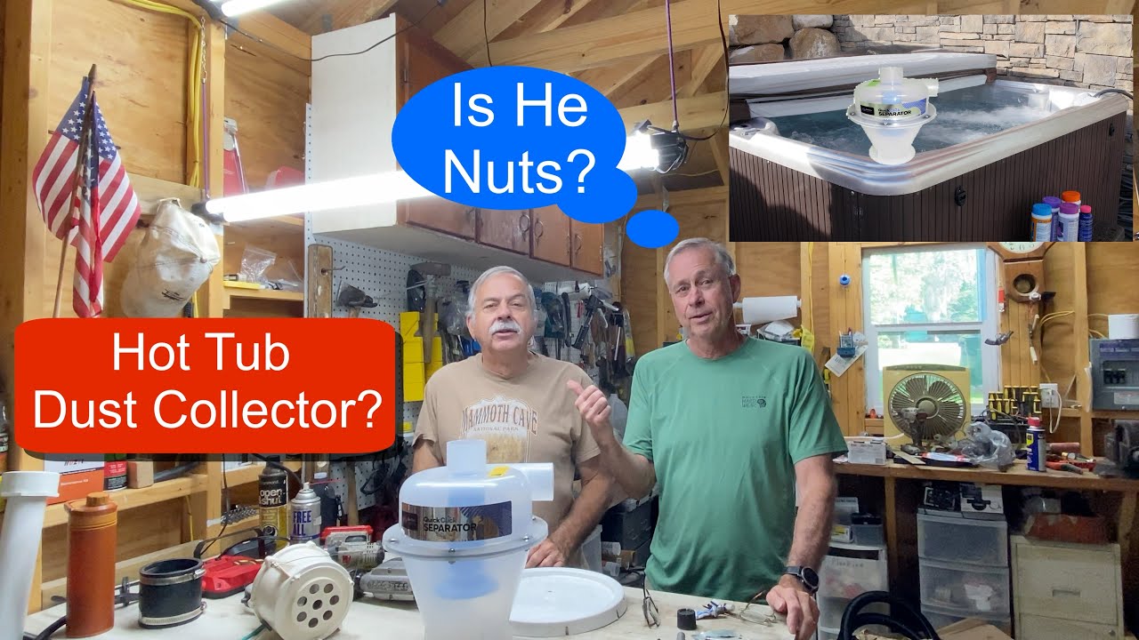 How to mount a hot tub blower to a dust separator YouTube