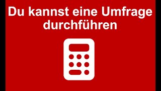 Umfrage Durchführen