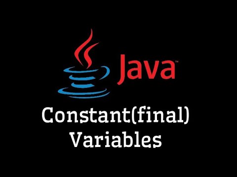 القيم الثابتة للمتغيرات - constant(final) variables in java #برمجة# ...