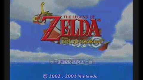 The Legend Of Zelda:The Wind Waker Intro Nintendo Gamecube Pal Version