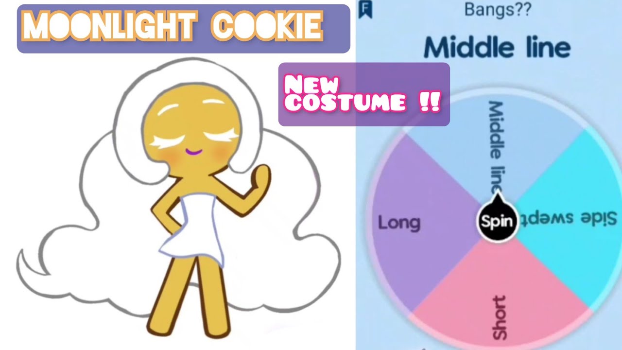 cookie run kingdom | Moonlight cookie new costume by spin wheel - YouTube