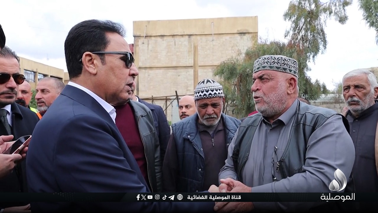 محافظ نينوى يطلق الأعمال التنفيذية لإيصال الخدمات المتكاملة إلى منطقة شقق اليرموك