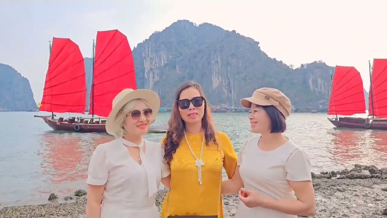 Buồm đỏ rẽ sóng ra khơi, đón xuân may mắn cuộc đời nở hoa.