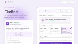 Clarify AI | Turning Complex Documents into Clear Next Steps 