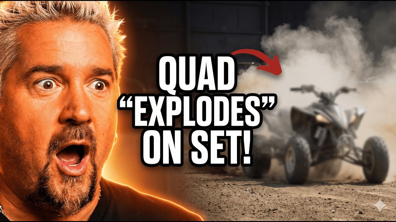 Guy Fieri’s Quad ‘Explodes’ on Set