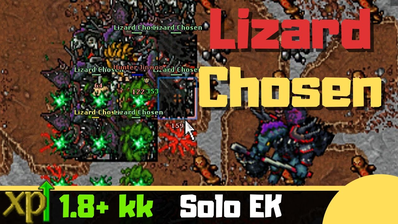 Lvl 500 pic of my favorite thing in tibia. EK solo hunting in