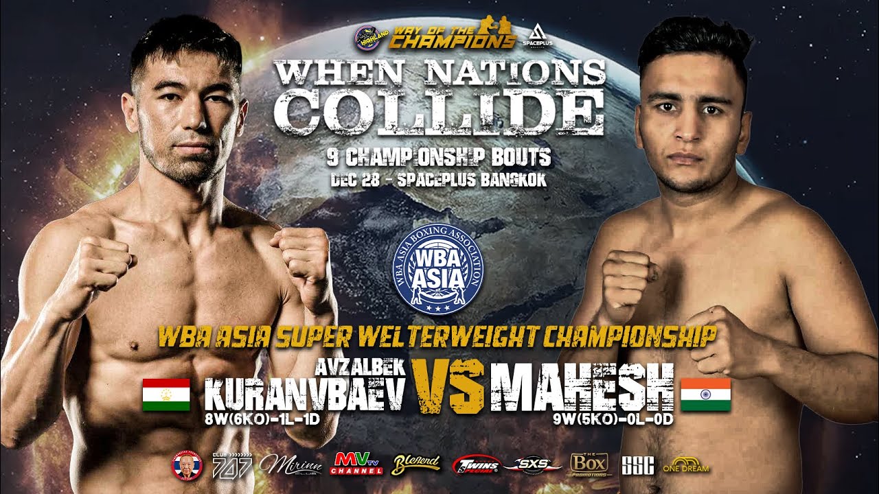 Avzalbek Kuranvbaev VS Mahesh FULL FIGHT! | WBA ASIA Super Welterweight Championship | Dec 28, 2023
