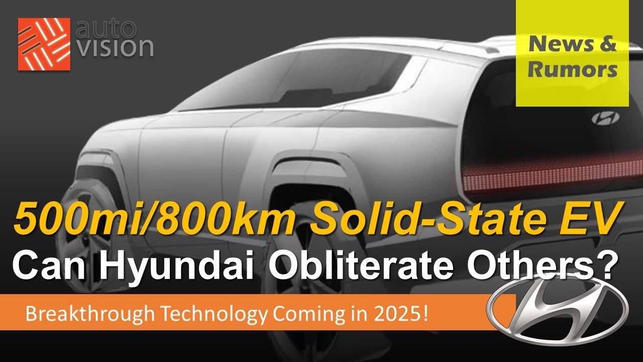800km / 500mi Range 12-min Charge Solid-State Battery EVs Are Coming Up from Hyundai, Genesis & Kia