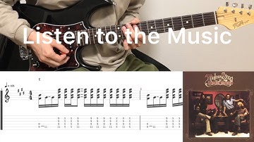 Doobie Brothers - Listen To The Music (guitar cover with tabs & chords)