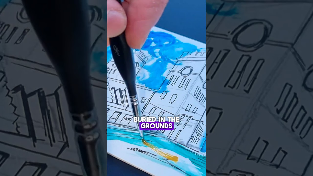 Painting an abandoned lunatic asylum