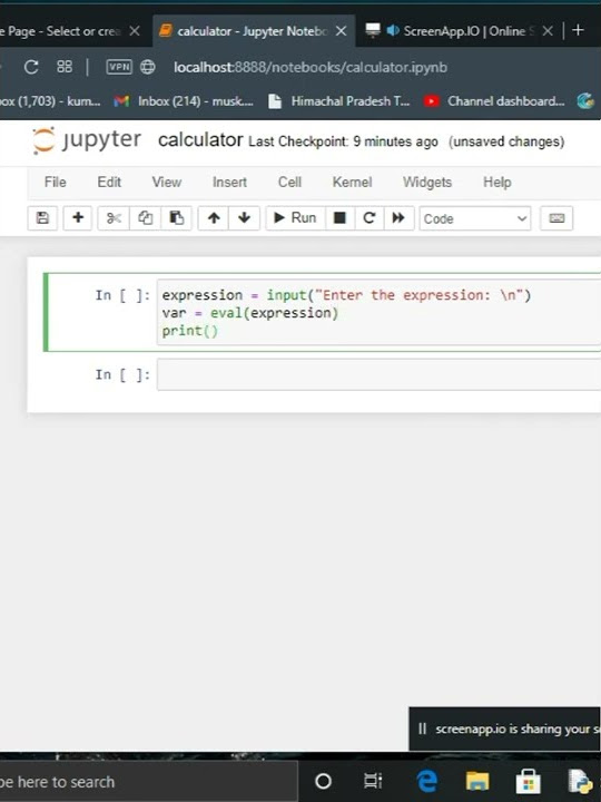 calculator in just three lines of code in python. - YouTube