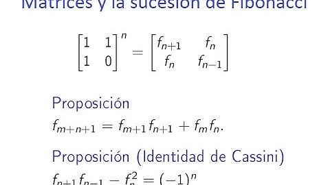 Sucesión de Fibonacci mediante matrices