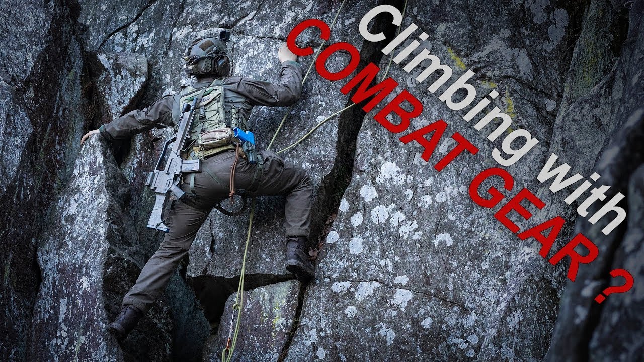Combat Climbashield Climbing with combat gear? - The Experiment - YouTube