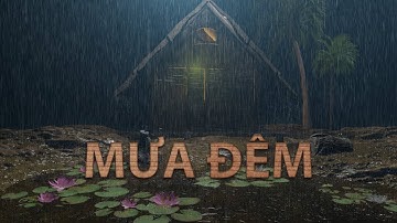 Tiếng mưa rơi xuống mái nhà tranh, Mưa đêm ở làng quê nghèo, Âm thanh mưa, Nhạc thư giãn tiếng mưa