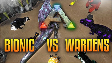 Ark Dino Battles - BIONIC TITANOSAUR VS WARDENS (Where is Ark? Answers inside!)