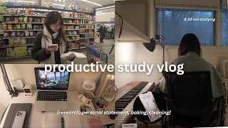 Calm And Productive Early Morings Research, Writing Personal Statement, Baking, Cleaning