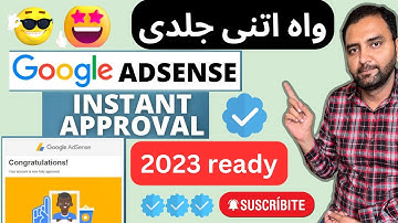 ✅ Fast Google Adsense Approval for Blogger & Wordpress (2023)🔥How to Monetize Blogger With Adsense