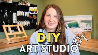I Built My DREAM Home Art Studio! (DIY Makeover and Tour)