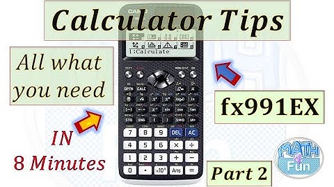 Casio Calculator FX 991 Ex: Complete Functions Overview| Part 2 #emsat_math #casio