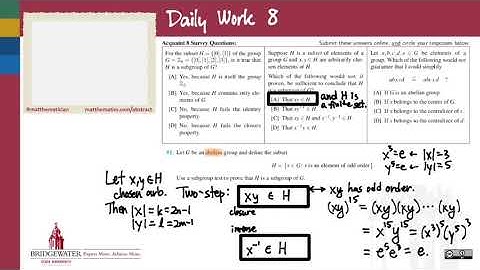 301.3 Daily Work 8 on subgroup tests