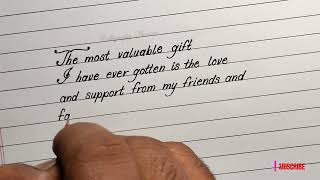 Super Handwriting With Ball Pen As Birthday Quote