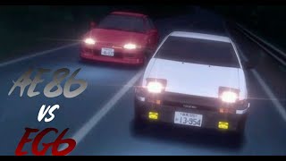 Initial D AE86 vs EG6 Edit