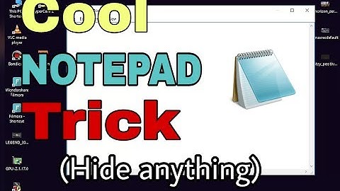 How To Lock or Hide Anything Only Using Notepad , Best notepad trick (create a secret folder )