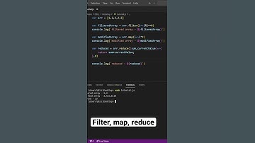 Filter, map, reduce example in javascript #javascript #coding #trending #trendingshorts #programming