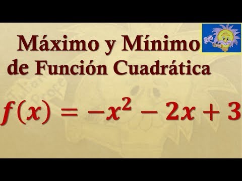 Video: ¿Cómo encuentras el valor máximo de una función cuadrática?