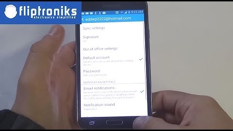 Samsung Galaxy S5: How to Edit / Change Email Signature - Fliptroniks.com