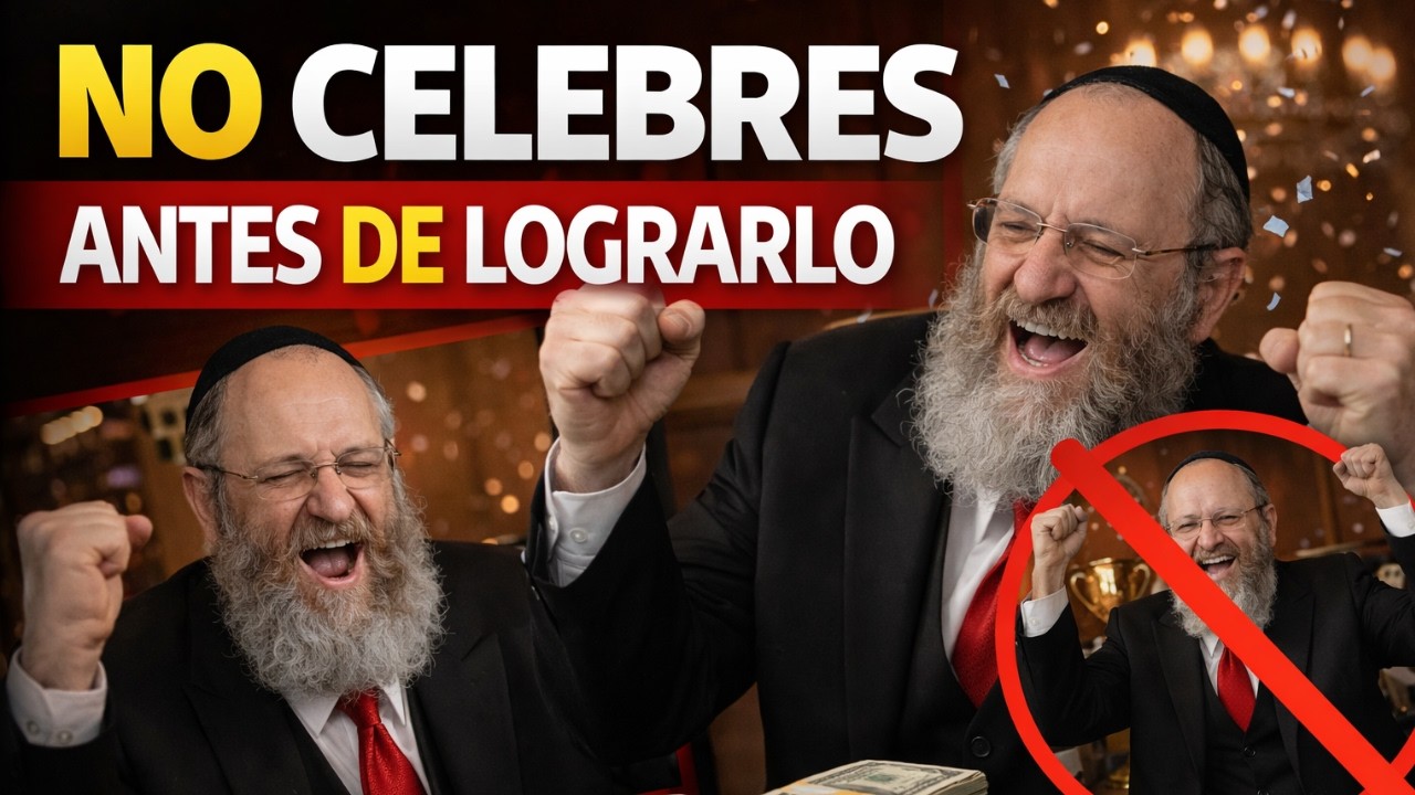 No Celebres Antes de Lograrlo — Advertencia del Rabino