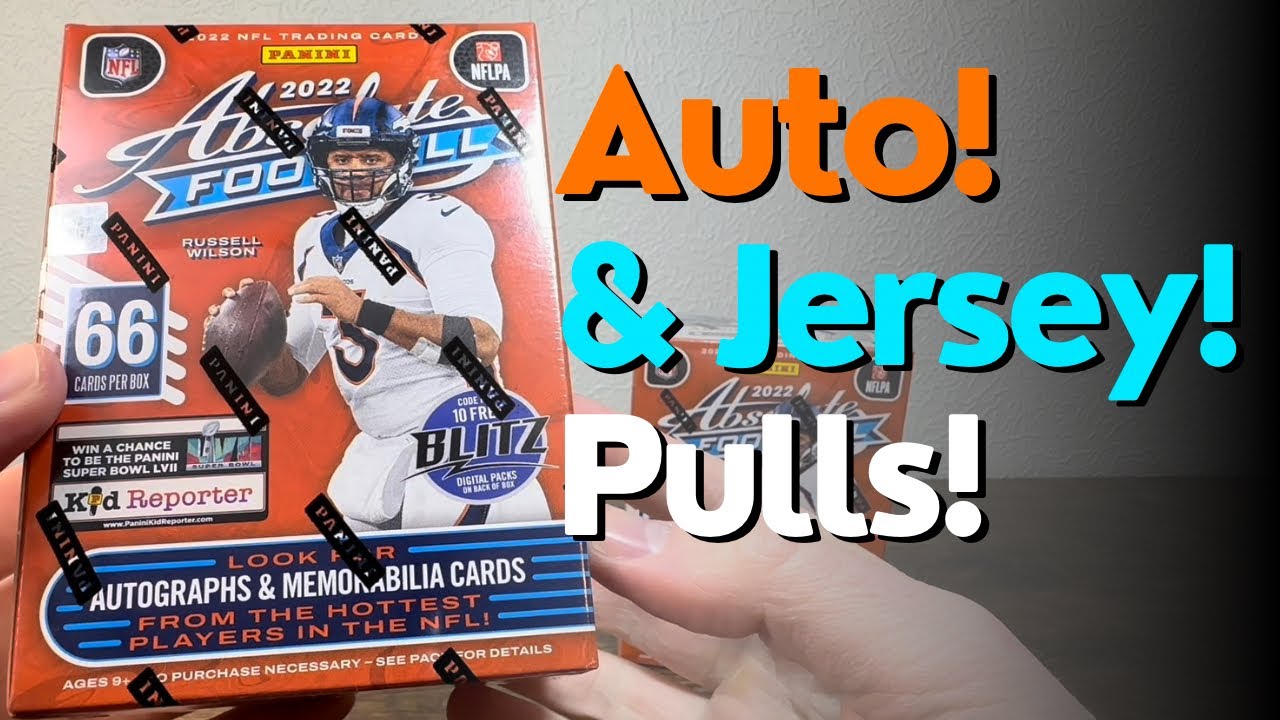 Autograph and Jersey Cards! 2022 Absolute Football Card Opening