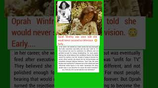 Oprah Was Told She’d Never Make It on TV |