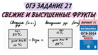 ОГЭ ЗАДАНИЕ 21 ВАРИАНТ 13 СВЕЖИЕ И ВЫСУШЕННЫЕ ФРУКТЫ