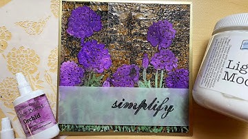 Embossed Brick and Flowers