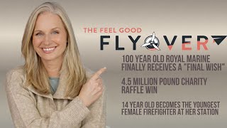 FEEL GOOD FLYOVER, 100 YEAR OLD ROYAL MARINE FINALLY RECEIVES A \