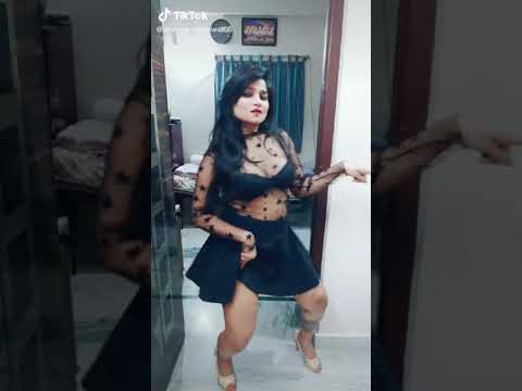 Hot Indian tiktok desi Girl Transparent dress showing bra n b**bs \ Tik
