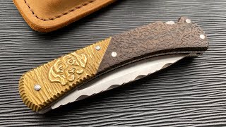 Нож Buck110 art custom добрый охотник