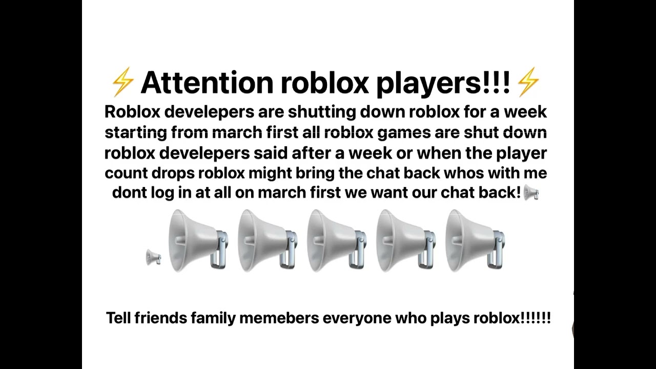 ATTENTION ALL ROBLOX PLAYERS SPREAD THE WORD
