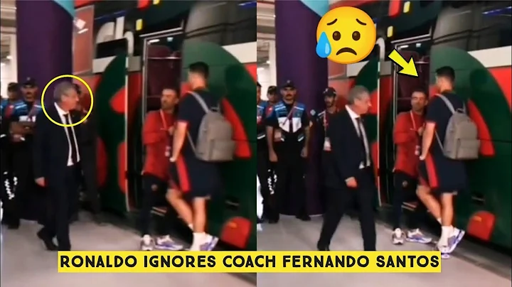 😥 Ronaldo Ignores Coach Fernando Santos After starting on the Bench and Portugal Eliminated - DayDayNews