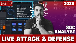 Download Lagu 🔴 LIVE Cyber Attack Simulation  Hacker vs SOC Analyst (Real-Time Detection) | hacker vlog MP3