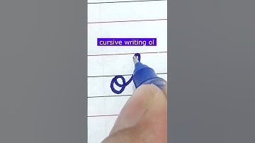 How to write small letter ol | Cursive writing a to z #cursivewriting #handwriting  #shorts #cursive