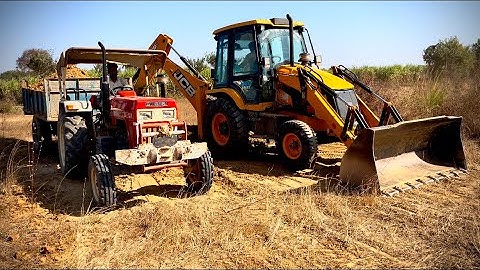JCB 3DX Eco Xpert at Work | Swaraj 855, Swaraj 735 & Powertrac 439 in Action!