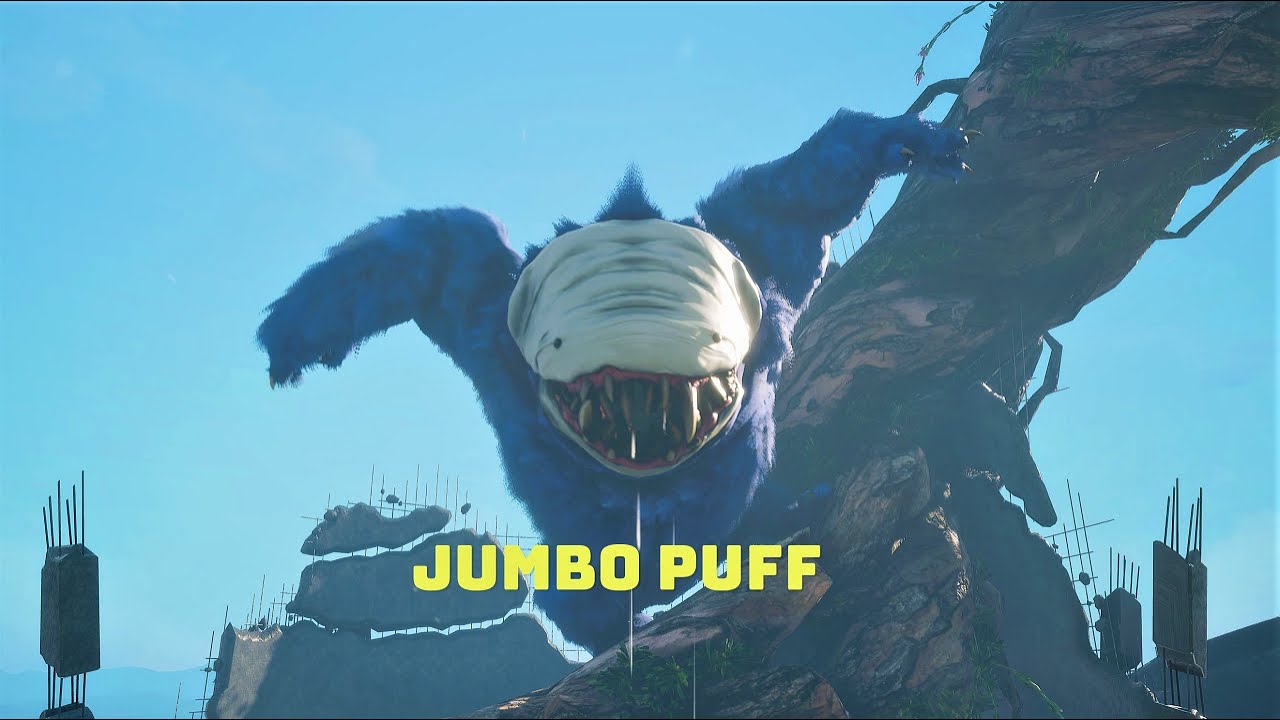 Biomutant Jumbo Puff Boss fight - The Western Worldeater