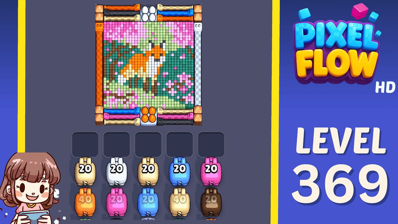 Pixel Flow Level 369 Solution Walkthrough - YouTube