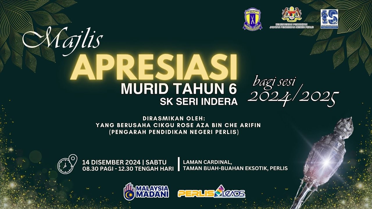 MAJLIS APRESIASI MURID TAHUN 6 SESI 2024/2025 SK SERI INDERA - YouTube