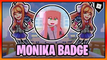 How to get the "MONIKA" BADGE in ANOTHER FRIDAY NIGHT FUNK GAME || Roblox