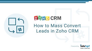 How to mass convert leads in Zoho CRM