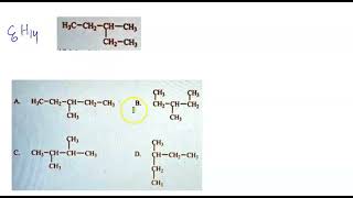 A particular structural isomer of C6H14 is shown below: H-C-C-H-H-CH2-CH3. Which of the following s…